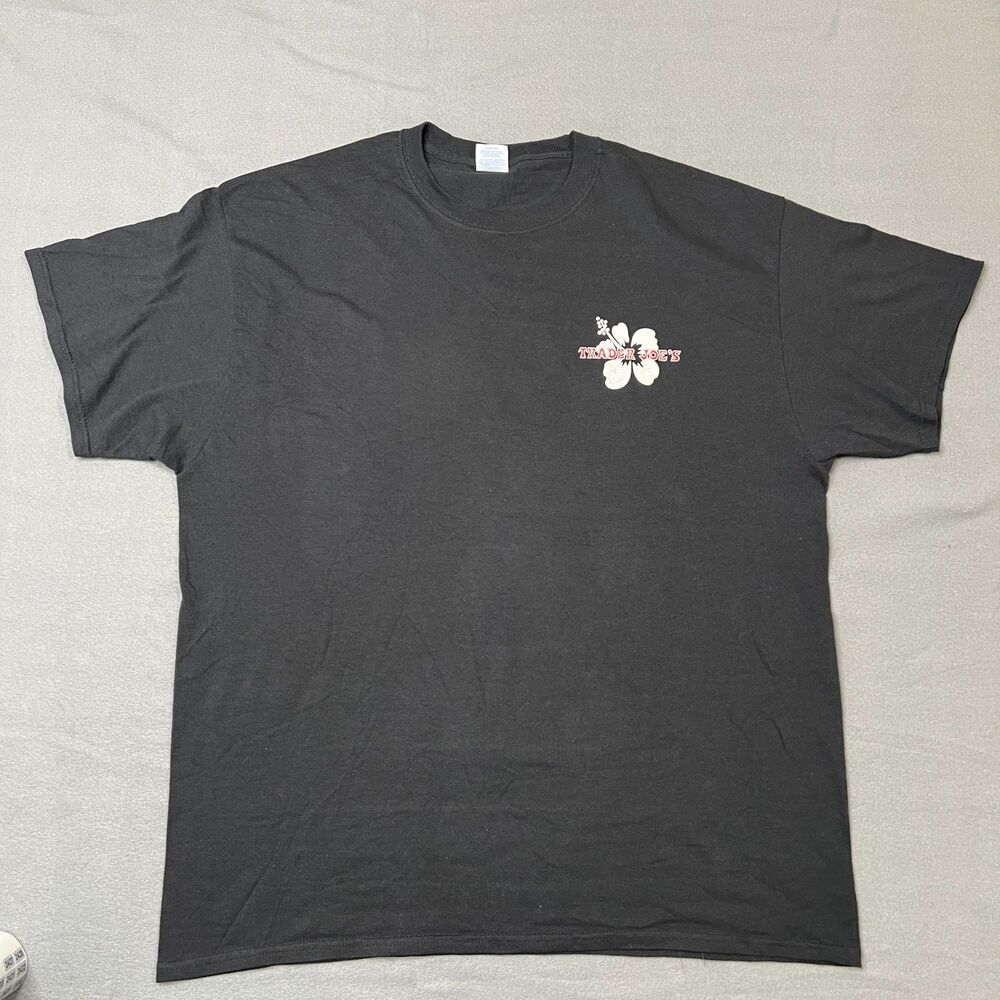 Trader Joe's T-Shirt Men's Size XL Black Cotton Short Sleeve Tee Employee